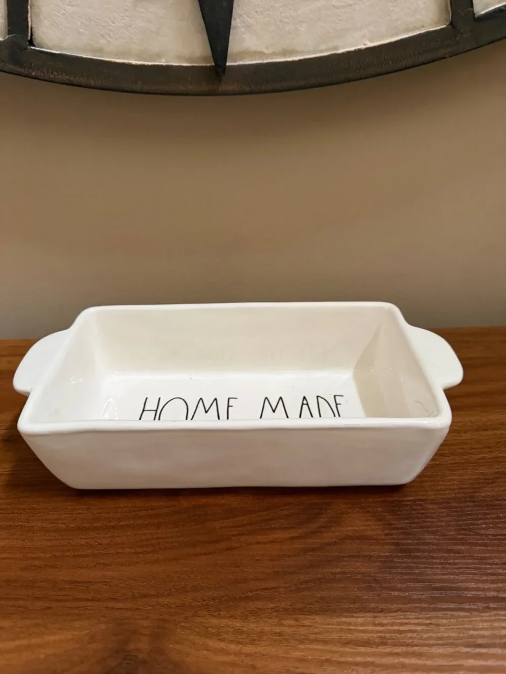 Rae Dunn Loaf Pan With 